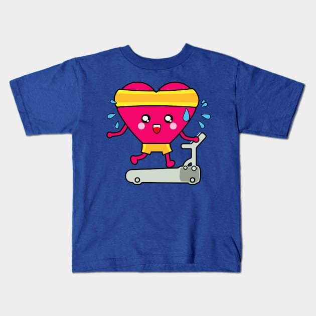 My heart goes faster for you (no text) Kids T-Shirt by EuGeniaArt